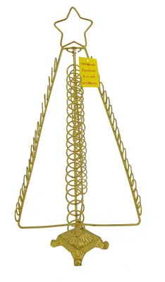Zdjęcie produktu dla Złoty stojak na kartki świąteczne, 50 cm, wolnostojący