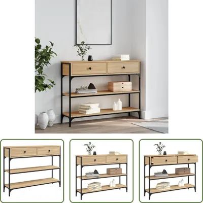 Produktbild von The Living Store Konsolentisch Sonoma-Eiche 100x25x75 cm Holzwerkstoff