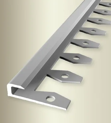 Produktbild von PROVISTON | Einfass- & Abschlussprofil | Aluminium | 30 x 8 x 2500 mm | Silber | Einschubprofil | Abschlussleiste | Bodenprofil