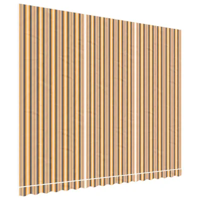 Image de vidaXL Toile de store Multicolore Rayé 4,5x3,5 m