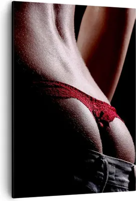 Produktbild von Bild auf Leinwand - Leinwandbild - Einteilig - Frau Körper String - 50x70cm - Wand Bild - Wanddeko - Wandbilder - Leinwanddruck - Wanddekoration - Leinwand bilder - Wandbild - PA50x70-2250