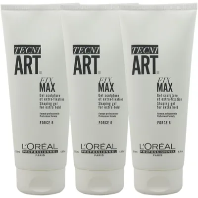 Produktbild von Loreal Tecni. ART Fix Max 3 x 200 ml Haargel extremer Halt Set
