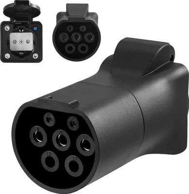Zdjęcie produktu dla Adapter samochodowy do ładowania, rozwiązanie zasilania awaryjnego, wodoodporna konstrukcja IP44, czarny
