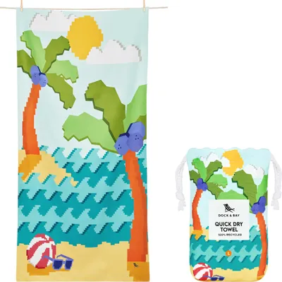 Produktbild von Dock & Bay Kids Beach Towel L Build-A-Beach 160x90cm
