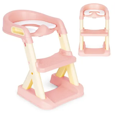 Image de Rehausseur de toilettes avec petite échelle pour enfants ECOTOYS