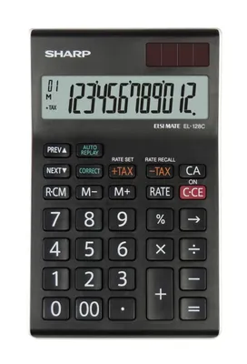 Produktbild von SHARP SH-EL128CWH SHARP Tischrechner EL-128CWH