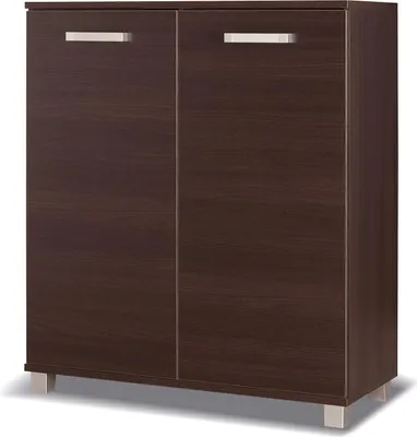 Obrázok produktu pre Nízka komoda s dvierkami ANDOVER - gaštan wenge
