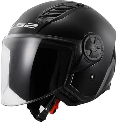 Produktbild von Jet-Motorradhelm Airflow in Matt Schwarz, Größe XXL
