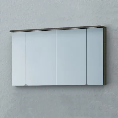 Obrázek produktu pro Kolpasan koupelnová skříňka nad umyvadlo se zrcadlem a osvětlením TO 110 LED, SW, S - provedení: tmavý dub, šířka: 1104 mm