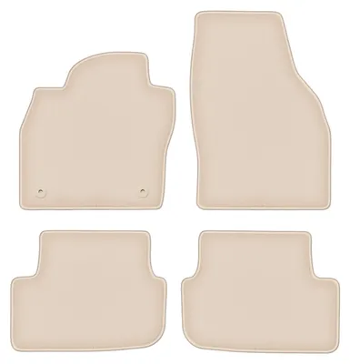 Produktbild von DURBAN Beige Velours-Fußmatten-Set für VW Taigo SUV (2021-)