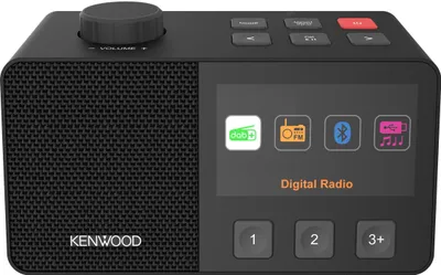 Image de Kenwood CR-M70DAB-B Radio pour seniors avec grand écran couleur IPS 4,3 pouces et mode facile, noir