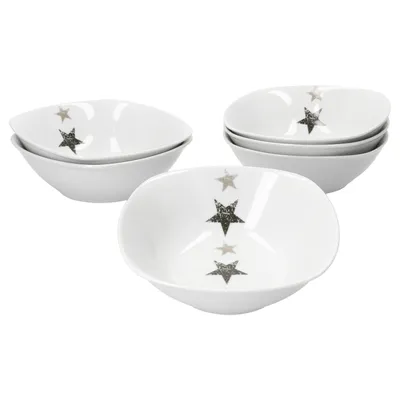 Obrázek produktu pro sada 6 misek na salát z obilovin Stars 14 cm