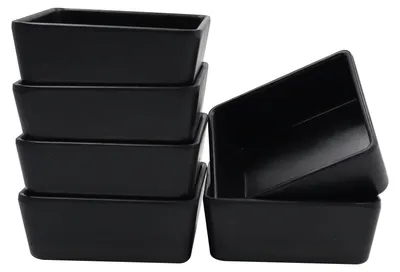 Productafbeelding van Dipschalenset van 20 vierkante dipschalen, herbruikbaar en vaatwasmachinebestendig (9,2 x 9,2 x 3,9 cm)