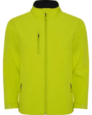 Image de Roly - Veste softshell « Nebraska » pour homme LT5545 (XL) (citron vert vif)
