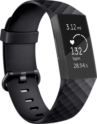 Obrázok produktu pre Náramok Jumadas pre Fitbit Charge 3 – s prackou – čierna – silikón