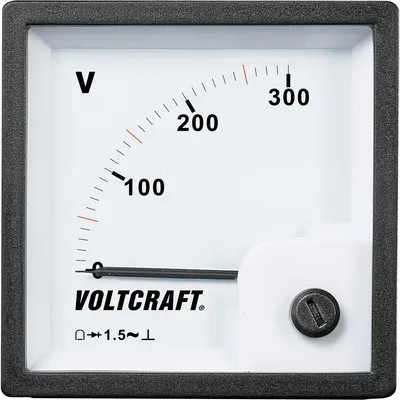 Immagine prodotto di Voltcraft AM-72x72/300V Misuratore analogico da pannello AM-72x72/300V 300 V a bobina mobile (AM-72x72/300V)