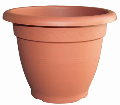 Produktbild von Euro 3 Plast 607045 Linteo Vase aus Polypropylen, Terrakotta, 45 cm