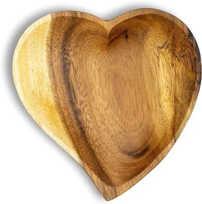 Produktbild von Famanu Schale Herzform 15 cm – Acaciaholz, dekorativ und vielseitig