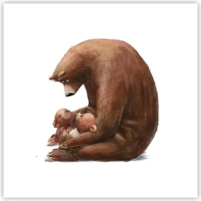 Produktbild von Poster - Poster ohne Rahmen - Bär Teddybären Kinder - 30x30 cm - Wand Bild - Wanddeko - Wandbilder - Kunstposter - Wandposter - Bilder - Kunstdruck - Wanddekoration - Wandbild - P2XAC30x30-4732
