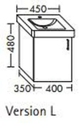 Produktbild von Burgbad Waschtischunterschrank für Villeroy & Boch Subway 40 cm, WULV040R