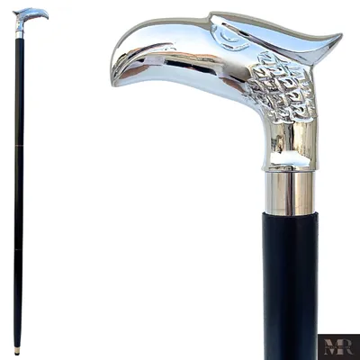 Productafbeelding van Houten Adelaarskop Wandelstok, Handgemaakt, 94,4 cm