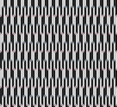 Immagine prodotto di Carta da parati Khroma by Masureel motivo geometrico nero - 630535 - 70 cm x 10,05 m
