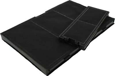 Produktbild von vhbw 2x Filter kompatibel mit Siemens LC87KHM20/01, LC87KHM20, LC87KHM10/01, LC87KHM60/01, LC87KHM60 Dunstabzugshauben - 2x Aktivkohlefilter Schwarz