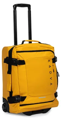 Image de Valise souple, 74 litres, 2 roulettes, poignée télescopique, cabine, jaune