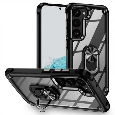 Produktbild von Armor Hülle Transparent für Samsung Galaxy S23 Serie - Farbe: Schwarz - Modellkompatibilität: Für Samsung Galaxy S23