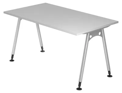 Produktbild von bümö Schreibtisch Serie-A - Nachbildung: Grau, Größe:  140 x 80 cm