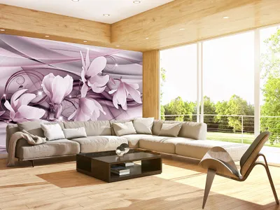 Produktbild von Vlies Fototapete 350x256 cm Tapeten Wandtapete XXL Blumen Magnolien Abstrakt b-C-0002-a-d