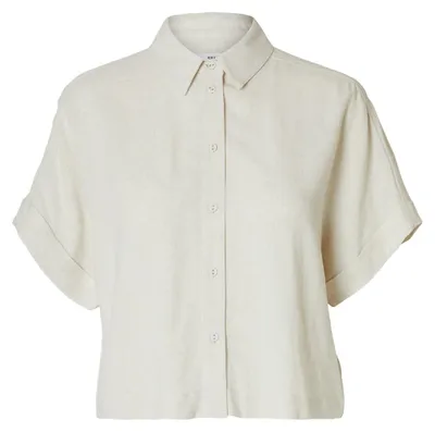 Produktbild von Bluse elegant Knopfleiste Hemdkragen Kurzarm | 42