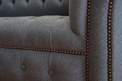 Produktbild von Graue Designer Sofa Couch Polster XXL 2 Sitzer Big Sofas Couchen Textil Leder