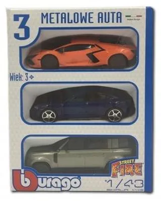 Produktbild von Bburago 3 Metallautos 1:43 Sammlerset