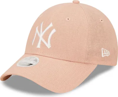 Zdjęcie produktu dla New Era 9Forty Damen Cap - LEINEN New York Yankees rosa