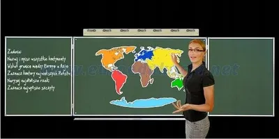 Produktbild von Magnettafel Kontinente mit Zubehör