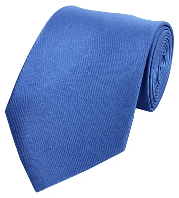 Produktbild von Fabio Farini - 1 Stück Herren Krawatte Blautöne - verschiedene Blaue Männer Schlips in 8cm Breit (8cm), Blau Uni Einfarbig - Meridian Blue