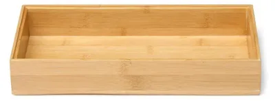 Produktbild von 4x Besteckkkasten 30 x 15 cm Bambus