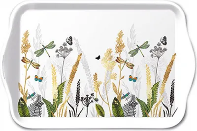 Produktbild von Ambiente Tablett Zierblumen 13x21cm