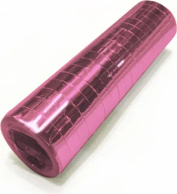 Produktbild von Glitzer Luftschlangen rosa metallic
