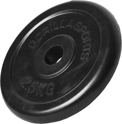 Obrázok produktu pre Gorilla Sports Činkový kotúč 2,5 kg, liatinový s pogumovaním