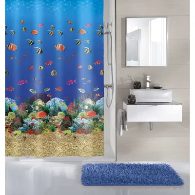 Produktbild von Duschvorhang Kleine Wolke Malediven multicolor 180 x 200 cm