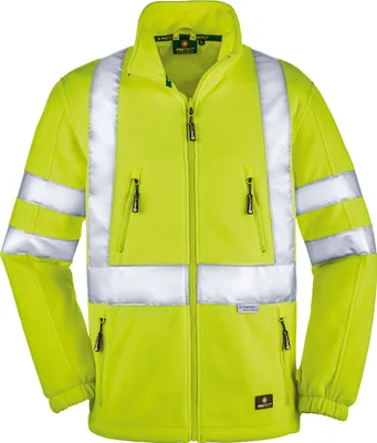 Produktbild von 4PROTECT® Warnschutz-Fleecejacke SEATTLE Leuchtgelb 6XL