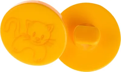 Obrázek produktu pro Knoflík - sada 6 ks - průměr 15 mm - Oranžová