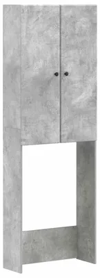 Productafbeelding van Toiletkast BREDA, betonkleur, 66 x 25,5 x 190 cm