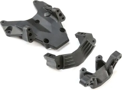 Produktbild von Losi Bulkhead, Camber Block & Servo Mount: 22S