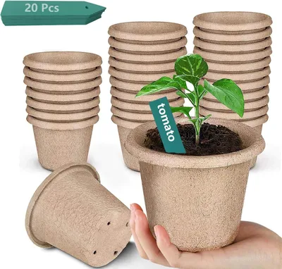 Produktbild von Abbrechbare Anzucht-Töpfe - Geeignet für Gartenarbeit - 30 Stück - 11 cm