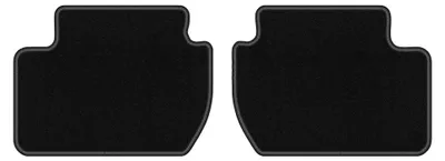 Produktbild von Velours-Fußmatten Hinten für Citroen C-Crosser 2007-2012 (Crossover) – 2-tlg, Schwarz, passgenau – Wielganizator LUX