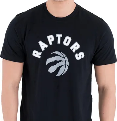 Produktbild von New Era Toronto Raptors NBA Team Logo Tee Black T T-Shirt Men M L XL XXL(L,Black)