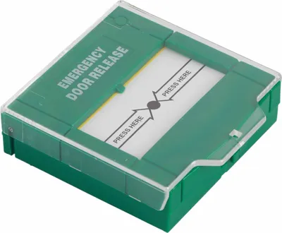 Immagine prodotto di Allarme rottura vetri, ignifugo, sicuro, con pulsante di sblocco, integrato per sistemi di controllo accessi, ideale per la sicurezza domestica